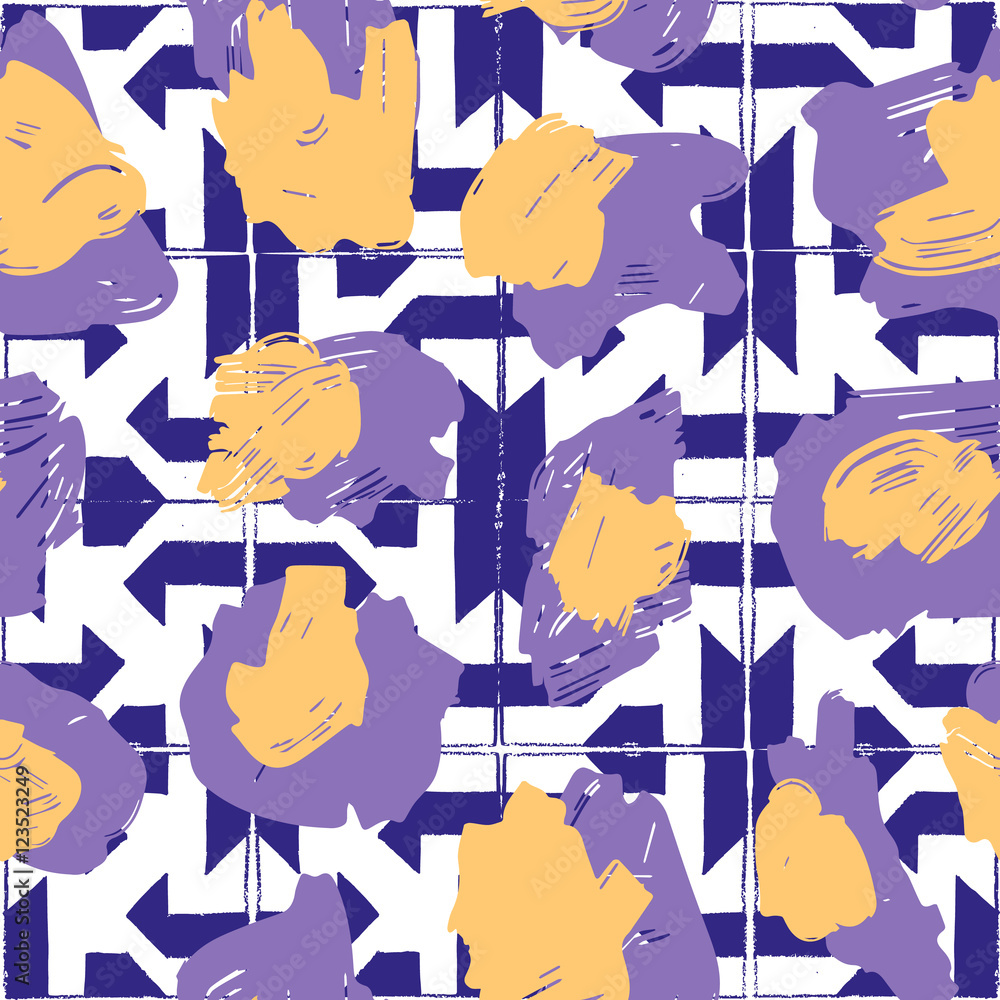 Poster the texture of the leopard spots. leopard pattern for textiles. yellow-purple spots on the backgroun