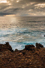 Waves and rocks
