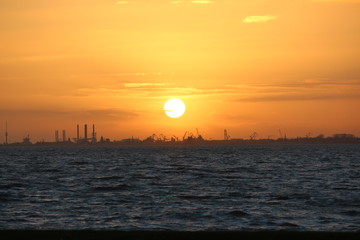 Sonnenuntergang Tossens