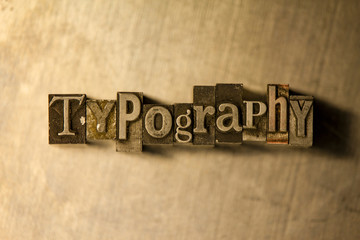 Typography - letterpress text sign