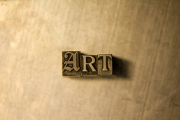 Art - letterpress text sign