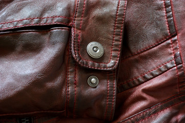 modern red leather jacket for men