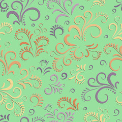 Vector Floral 3d Seamless Pattern Background. The pattern is suitable for decoration packaging paper, Invitation cards and textiles.