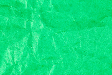 Crumpled green paper textures for backgrounds, Green recycle pap