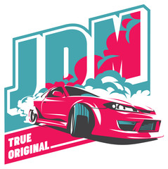 Burnout car, Japanese drift sport, JDM,