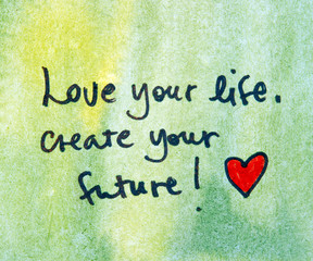 inspirational message create your future