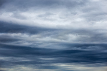 Dramatic sky abstract background with dark clouds
