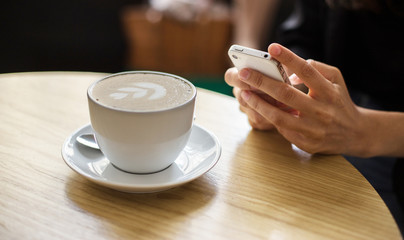 Woman with a cup of coffee