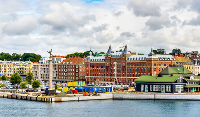Fototapeta na wymiar View of Helsingborg city centre - Sweden