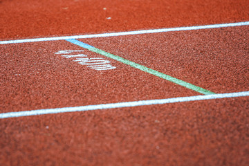 Fototapeta premium Running track