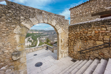 Vintage stone arch in Cuenca