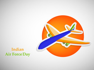 Illustration of elements for Indian Air Force Day