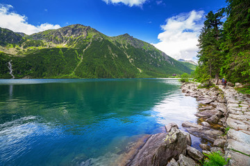Fototapeta premium Eye of the Sea lake in Tatra mountains, Poland