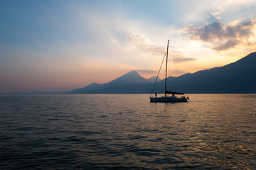 Boats on Lake Garda