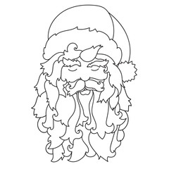 Vector cute christmas fairy tale town doodle.