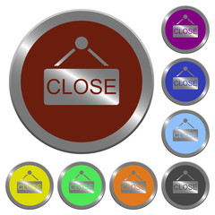 Color close sign buttons