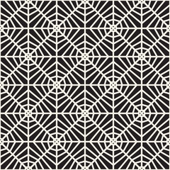 Fototapeta premium Vector Seamless Black and White Lace Pattern