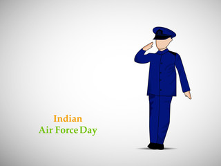 Illustration of elements for Indian Air Force Day
