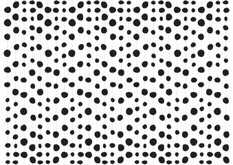 Dots black and white pattern design texture; graphic decorative for wallpaper and backdrop