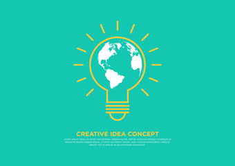 Creative idea concept, brainstorm vector illustration