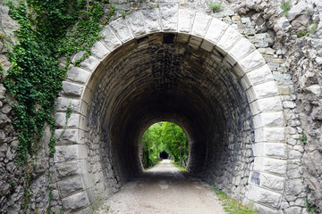 Tunnel in the rock