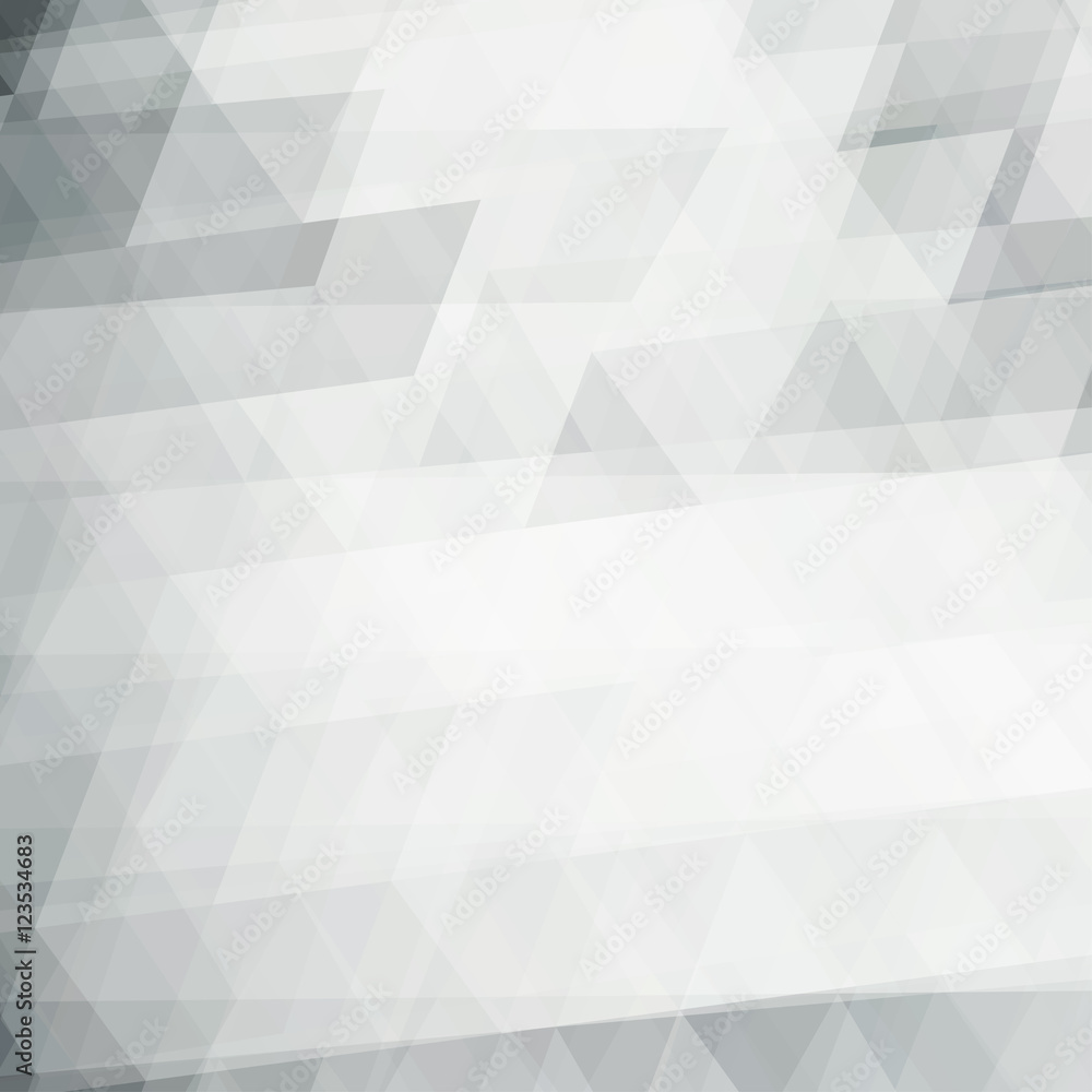 Poster Black-and-white background textured by triangles. Vector pattern