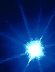 Dark blue halftone dotted pattern with star circle