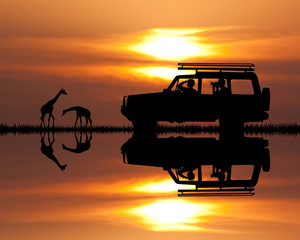 jeep safari at sunset © adrenalinapura