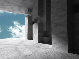 Concrete architecture background. Abstract Building modern desig