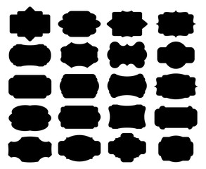 Blank frame and label set