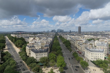 Paris vue depuis l'Arc de Triomphe