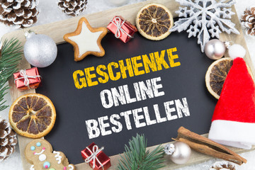 Geschenke online bestellen - Weihnachtstafel
