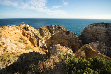 Fototapeta na wymiar Algarve coast near Lagos, Portugal 