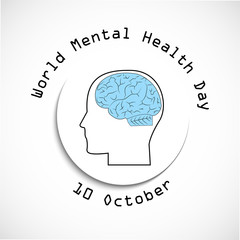 World Mental health day background
