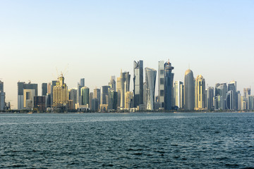 Fototapeta na wymiar Qatar Skyline