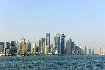 Fototapeta na wymiar Qatar Skyline
