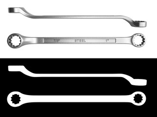 spanners 3d render with alpha