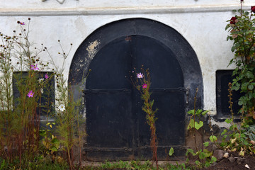 Entrance door to a basement, cellar