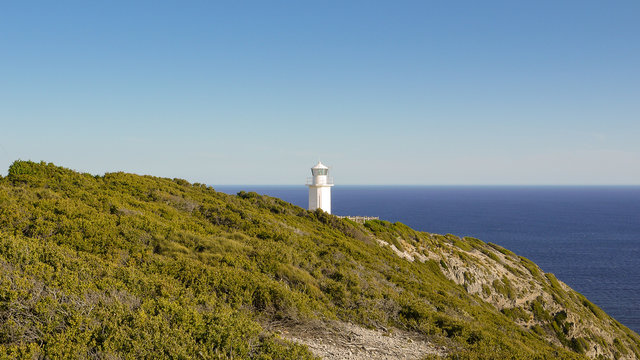 Leuchtturm am Cape Liptrap in Victoria in Australien