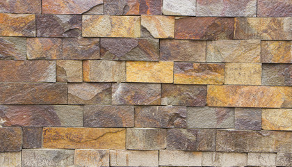 slate, granite wall tiles on the wall