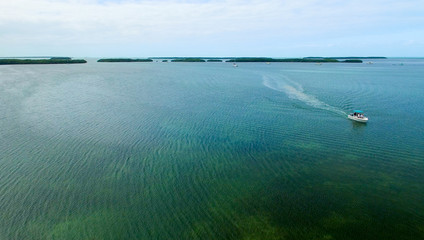 Aerial view of Florida coastline