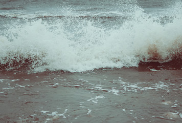 Sea wave in Jurmala, Latvia