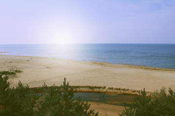 Seascape in Latvia.