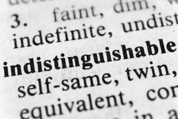 Indistinguishable