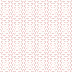 Seamless ornament. Modern geometric pattern with repeating elements. Pink and white pattern