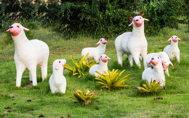 Sheep statues