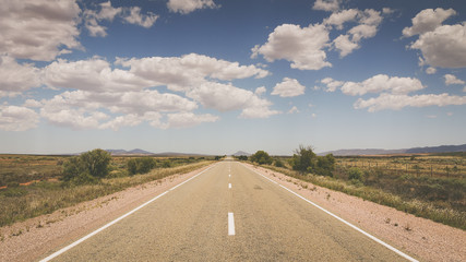 Outback Straße in Australien