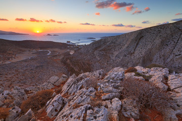 View of Karavostasis village from a nearby mountain.