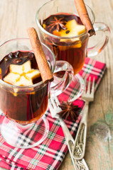 Mulled tea with spices