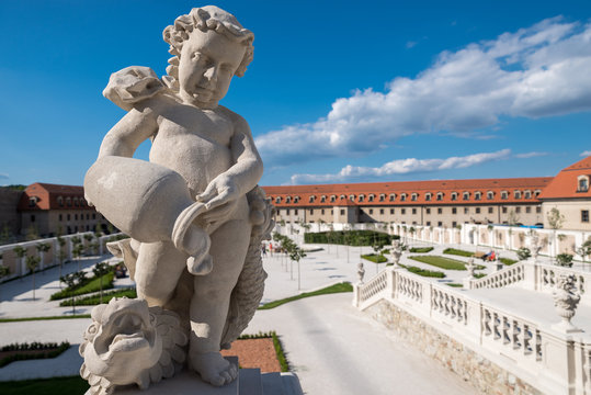 Statue im Park der Burg von Bratislava